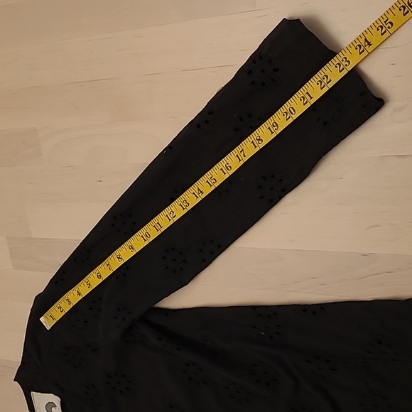 EUC Patrick Robinson for Target Cotton Black Eyelet Detail Blouse with Pockets - Picture 10 of 15